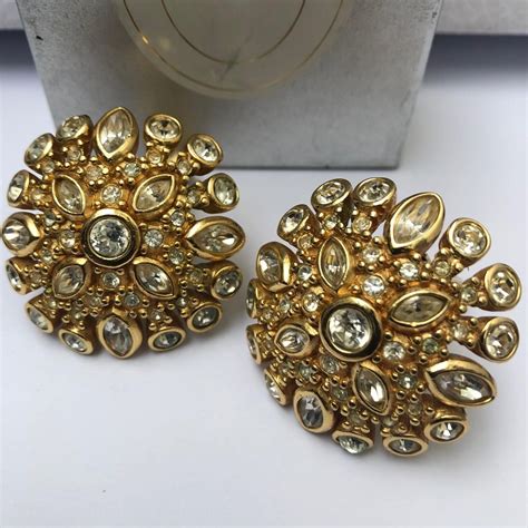 christian dior women's earrings|vintage christian dior earrings.